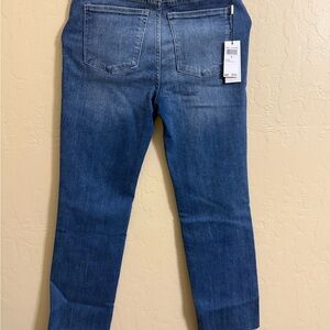 Jason Wu Elvie Straight leg denim 10/29 with raw hem NWT MSRP$ 219